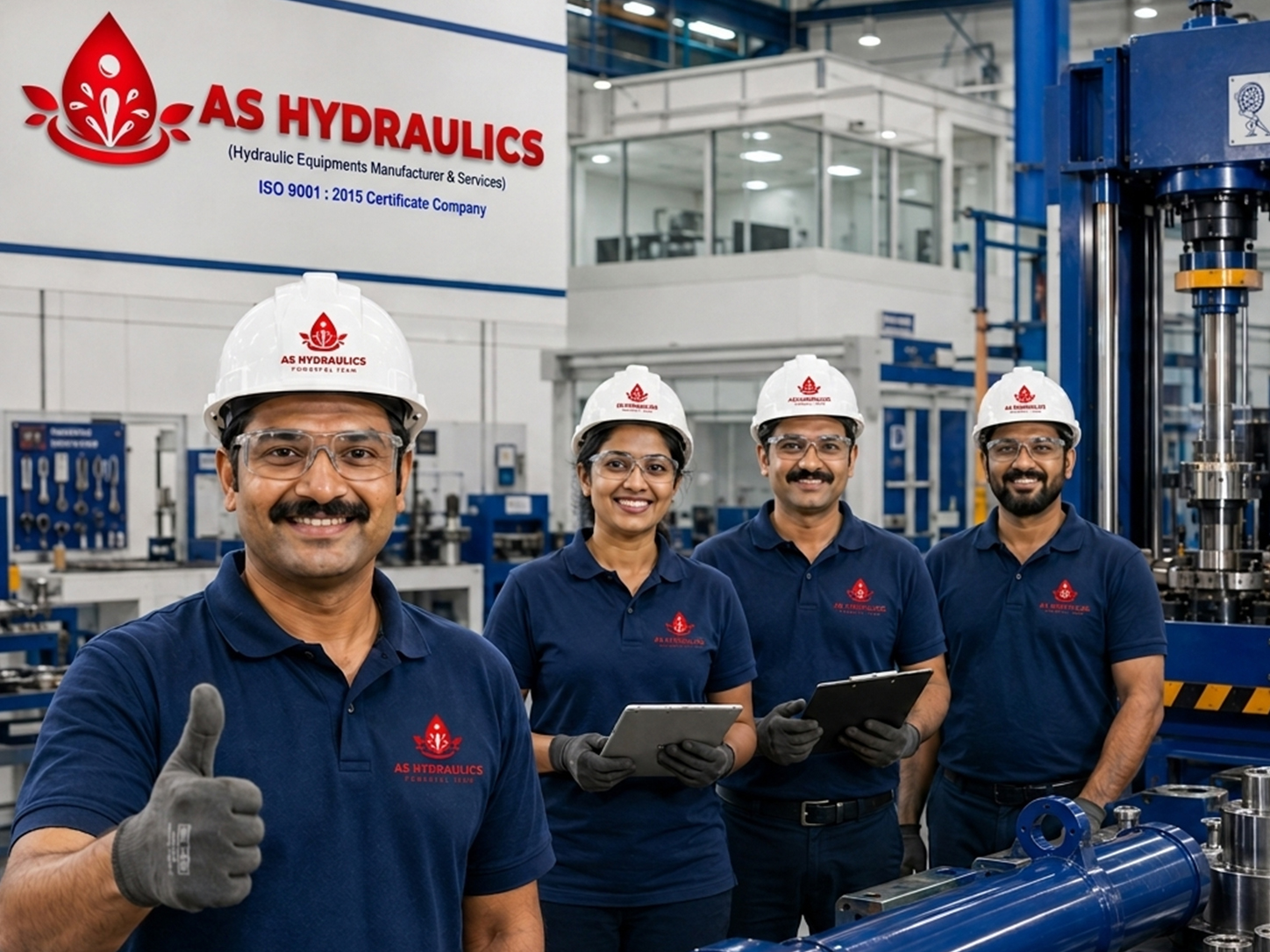 As Hydraulics Powerfull Team hydraulic manufacturing infrastructure