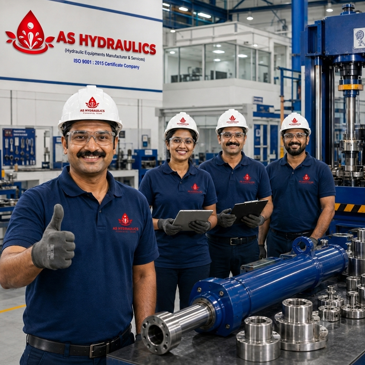As Hydraulics Powerfull Team hydraulic manufacturing team in Chennai